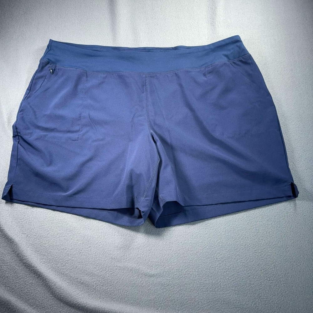Lands' End Womens 3X Blue Swim Board Shorts Quick Dry Active Plus Size
